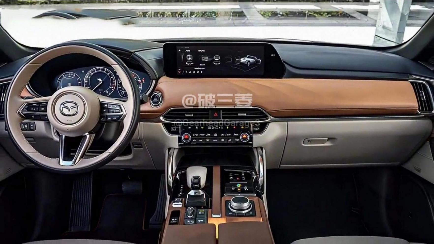 全新一代马自达CX-90渲染图曝光 搭载增程系统 有望国产